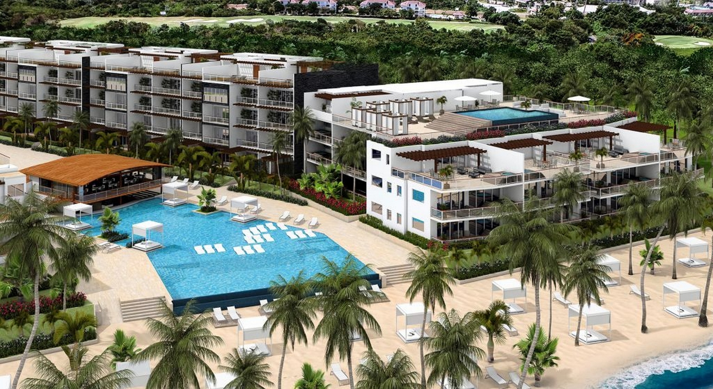 Complejo Turístico de Apartamentos Frente a la Playa en La Romana ID 3016